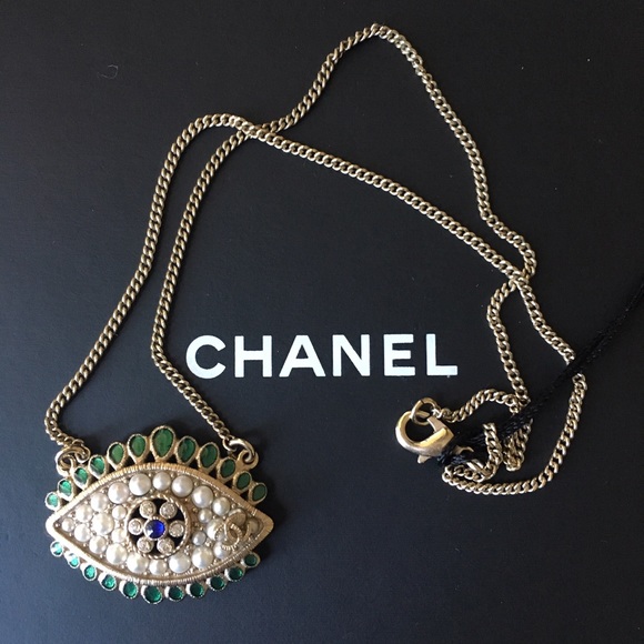 CHANEL Jewelry - CHANEL Rare Evil Eye Necklace